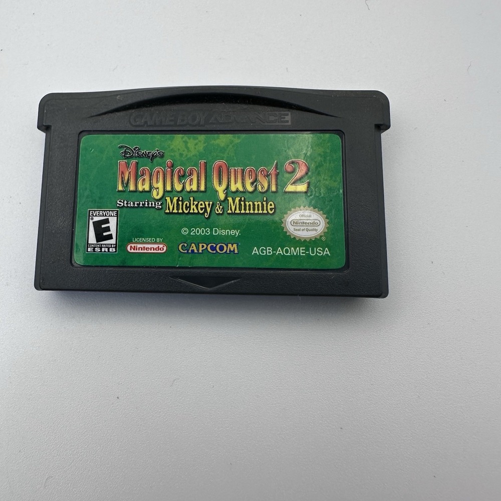 Disney's Magical Quest 2 Mickey & Minnie Nintendo GBA Capcom AGB-AQME-USA